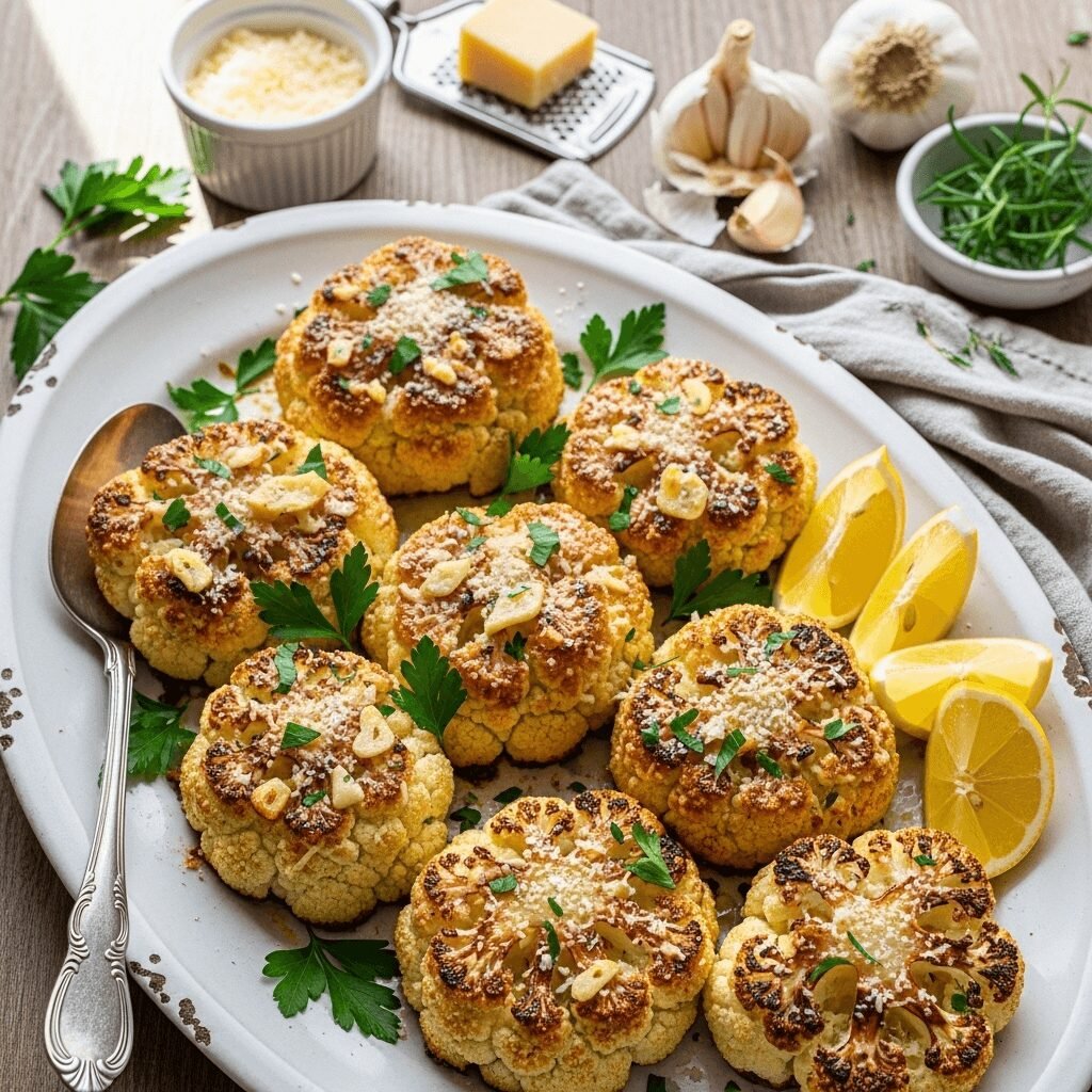 The Ultimate Garlic Parmesan Roasted Cauliflower Recipe (Crispy & Golden!)